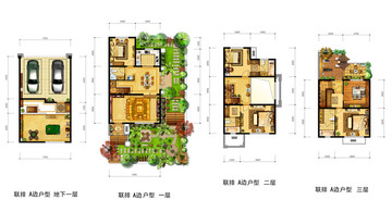 户型图 效果图 PSD分层