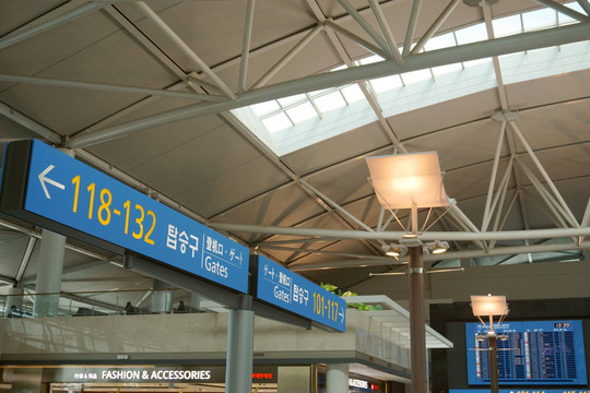 韩国仁川机场 指示牌 指示标识