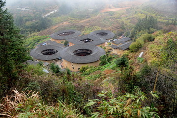 福建土楼四菜一汤