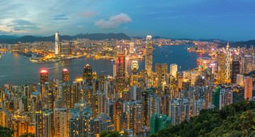 香港全景夜景