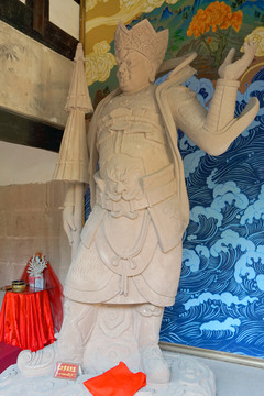佛教四大天王雕像 北方多闻天王