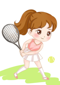 网球卡通