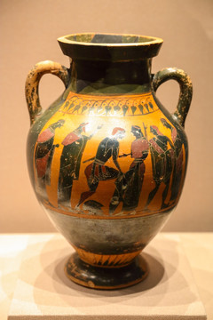古希腊阿提卡陶器 黑绘陶器