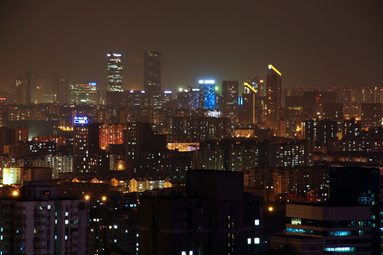 南京新河西新城夜景