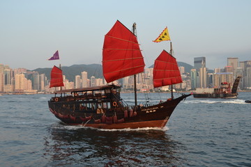 香港旅游帆船