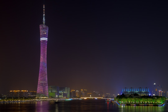 广州珠江两岸夜景