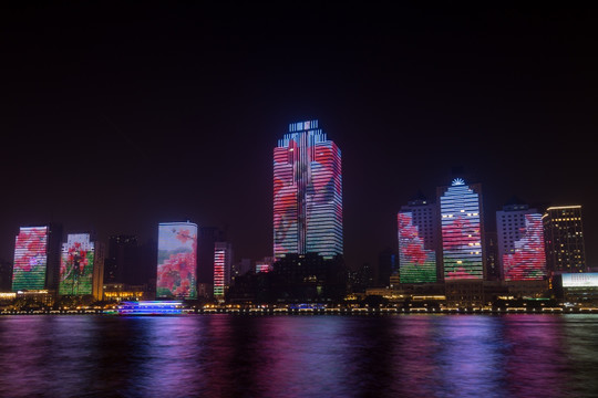 广州珠江两岸夜景