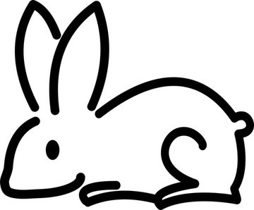 兔子线稿