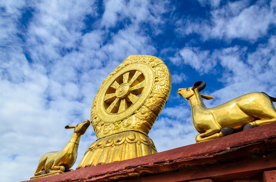 大昭寺双羊奉法轮