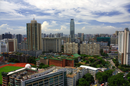 广州环市东城市建筑风光