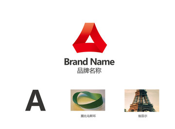 A三角logo