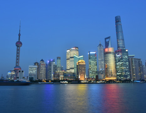 上海夜景 上海 标志性建筑