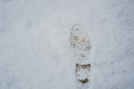 雪地脚印