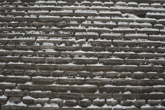 砖墙雪花