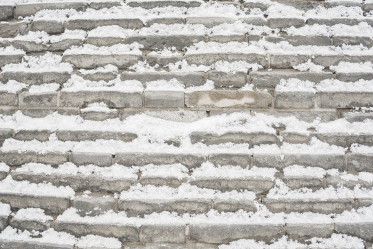 砖墙雪花