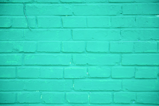 绿色背景墙