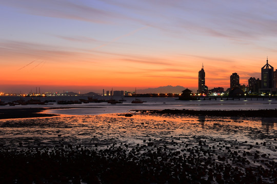 青岛夜景 海滨夜景