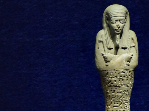 埃及雕塑特写