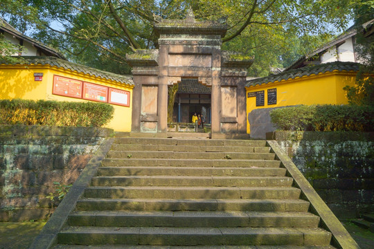 合川钓鱼城忠义祠 大门门楼