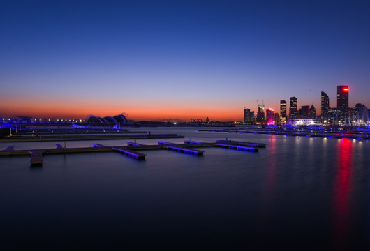 青岛城市夜景 城市夜景 青岛