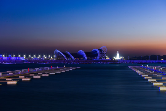 青岛城市夜景 城市夜景 青岛