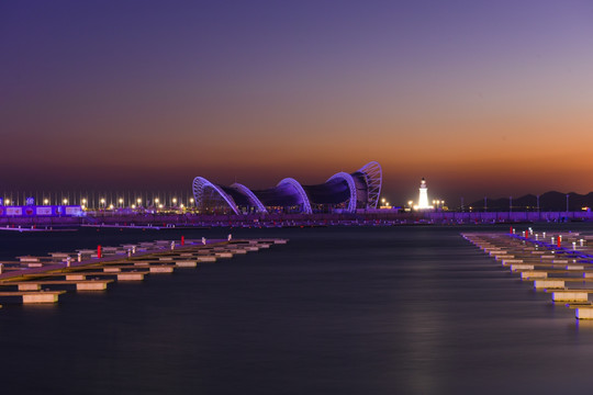 青岛城市夜景 城市夜景 青岛