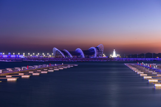 青岛城市夜景 城市夜景 青岛