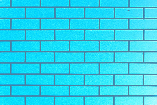 淡蓝色砖墙