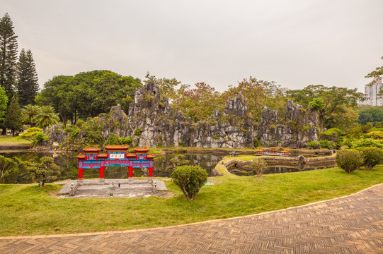 广东肇庆七星岩 微缩景观