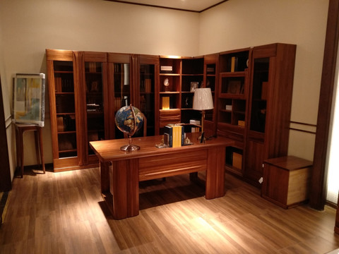木质书柜 书桌