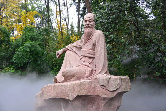 三苏祠 东坡坐像