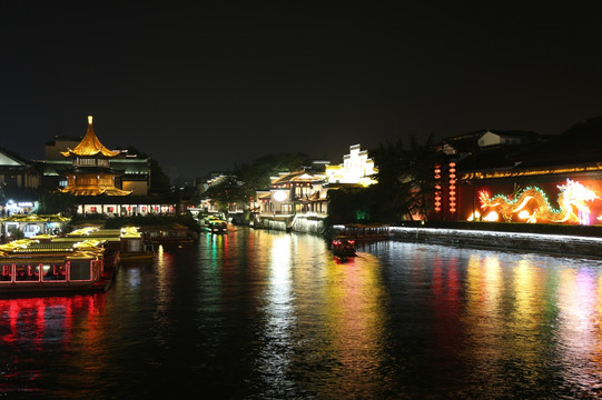 灯光秦淮河