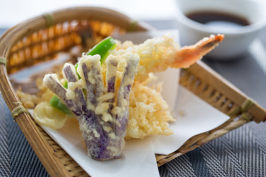 紫薯炸虾