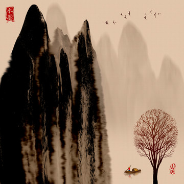 山水国画