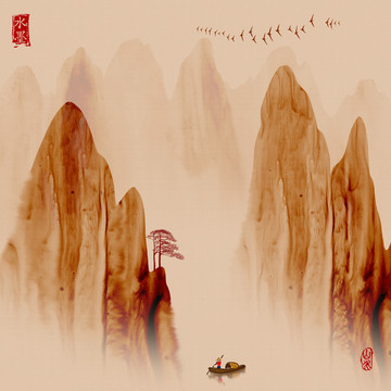山水国画
