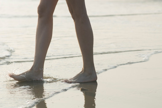 海边的女人腿