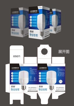 LED灯泡电灯家电电器包装设计