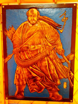 蒙古族勇士雕塑