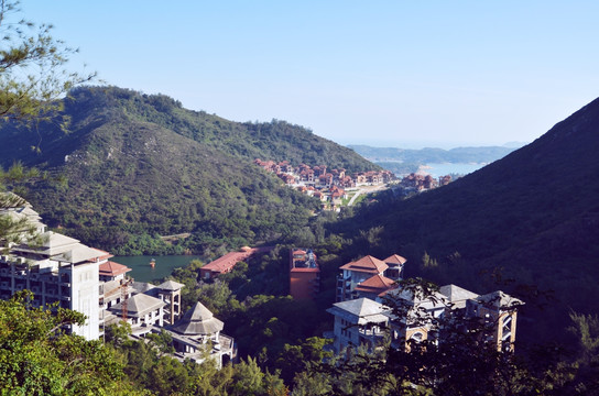 山中建筑 别墅群 度假村