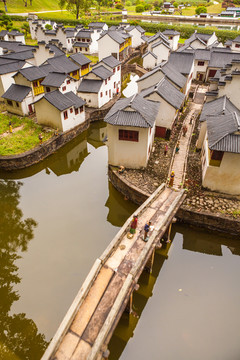 水乡古镇 建筑模型