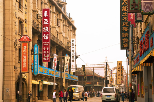 老南京路街景