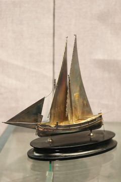 马耳耳他国礼银帆船模型