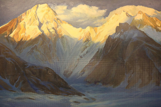 吉尔吉斯坦国礼油画