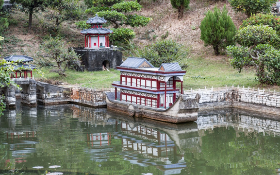 颐和园 民俗村微缩景观