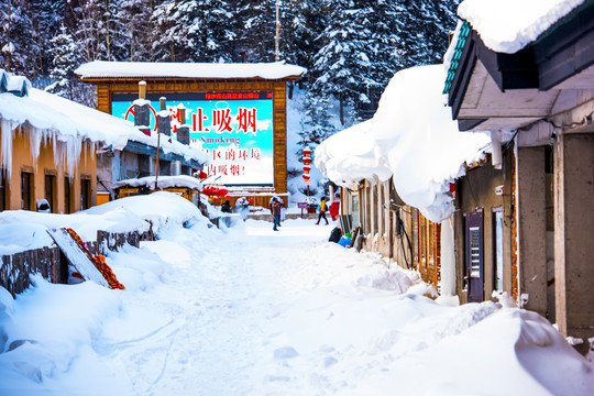 雪乡雪景