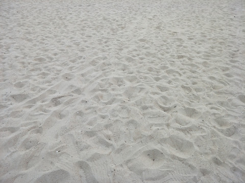 沙子脚印