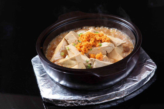 石锅豆腐焖海胆