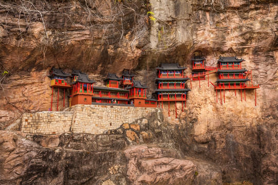 山西悬空寺 微缩景观