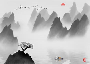 水墨画