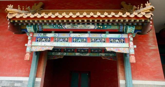 中式建筑 古建筑 雕梁画栋 门